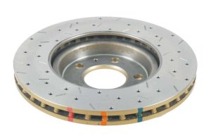Pontiac Solstice Brake Rotor (1) - Front - DBA - 4000 Series XS Drilled & Slotted - Gold - `06-`10