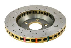 Ford Mustang GT Brake Rotor (1) - Front - DBA - 4000 Series XS Gold - Gold - `05-`10