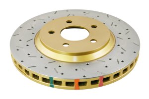 Ford Mustang GT Brake Rotor (1) - Front - DBA - 4000 Series XS Gold - Gold - `05-`10