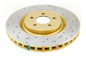 Ford Mustang Brake Rotor (1) - Front - DBA - 4000 Series XS Gold - Gold - `05-`10