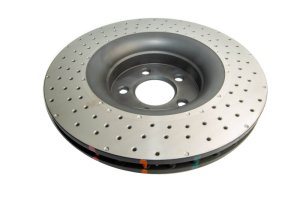 Ford Mustang Brake Rotor (1) - Front - DBA - 4000 Series Cross Drilled - `15-`20