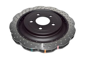 Ford Mustang Brake Rotor (1) - Rear - DBA - 4000 Series Drilled Wavy Rotor - `15-`20
