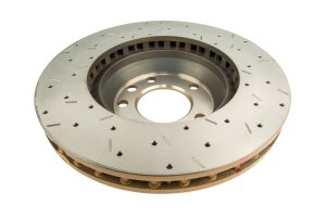Audi Q7 Brake Rotor (1) - Front - DBA - 4000 Series Drilled/Slotted Rotor - `06-`08
