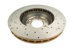 Audi Q7 Brake Rotor (1) - Front - DBA - 4000 Series Drilled/Slotted Rotor - `06-`08