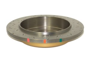 Infiniti QX56 Brake Rotors (1) - Rear - DBA - 4000 Series XS Gold Slotted/Drilled - Gold - `04-`08 Infiniti QX56 Brake Rotors (1) - Rear - DBA - 4000 Series XS Gold Slotted/Drilled - Gold - `04-`08