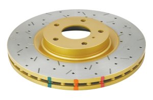 Nissan 350Z Brake Rotor (1) - Front - DBA - 4000 Series Slotted/Drilled - `06-`07