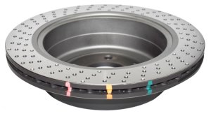 Hyundai Santa Fe Brake Rotor (1) - Rear - DBA - 4000 Series XD Drilled - `10-`20