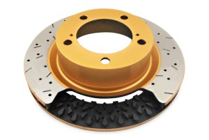 Jeep Grand Cherokee SRT8 Brake Rotor (1) - Rear - DBA - 4000 Series XS Gold - Gold - `12-`19