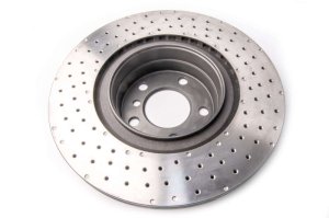 BMW 335i Brake Rotor (1) - Front - DBA - 4000 Series Cross Drilled - `12-`15