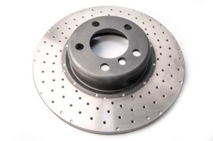 BMW 335i Brake Rotor (1) - Front - DBA - 4000 Series Cross Drilled - `12-`15