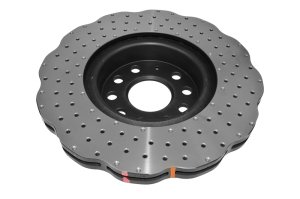 Audi A3 Brake Rotor (1) - Front - DBA - 4000 Series XD Drilled Wavey - 2006