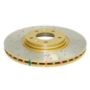 Mazda Mazda 6 Brake Rotor (1) - Front - DBA - 4000 Series XS Gold, Drilled/Slotted - Gold - `05-`07