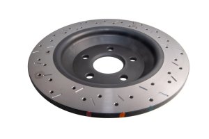 Ford Focus Brake Rotor (1) - Rear - DBA - 4000 Series XS Drilled/Slotted - `16-`17