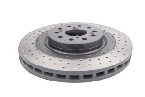 Honda Civic Type R Brake Rotor (1) - Front - DBA - 4000 Series Cross Drilled - `17-`20