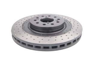Honda Civic Type R Brake Rotor (1) - Front - DBA - 4000 Series Cross Drilled - `17-`20