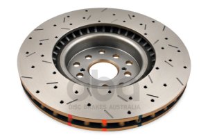 Subaru WRX STI Brake Rotor (1) - Front - DBA - 4000 Series Slotted/Drilled - `04-`12 Subaru WRX STI Brake Rotor (1) - Front - DBA - 4000 Series Slotted/Drilled - `04-`12