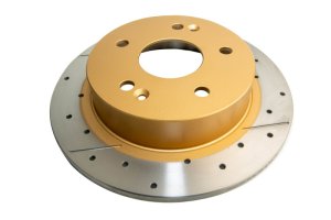 Honda Accord Brake Rotor (1) - Rear - DBA - Street Series XGold Drilled & Slotted - Gold - `97-`03