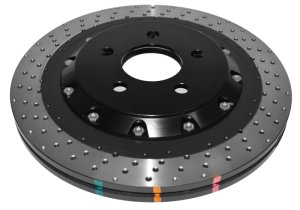 Ford Mustang Brake Rotor (1) - Rear - DBA - 5000 Series Drilled - Black - `15-`20 Ford Mustang Brake Rotor (1) - Rear - DBA - 5000 Series Drilled - Black - `15-`20