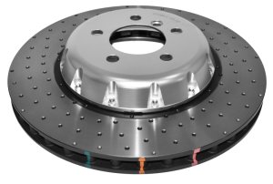 BMW 2 Series Brake Rotor (1) - Front - DBA - 5000 Series Drilled, 2-Piece - Silver Hat - `18-`20 BMW 2 Series Brake Rotor (1) - Front - DBA - 5000 Series Drilled, 2-Piece - Silver Hat - `18-`20