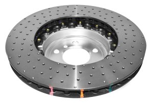 BMW 2 Series Brake Rotor (1) - Front - DBA - 5000 Series Drilled, 2-Piece - Silver Hat - `18-`20 BMW 2 Series Brake Rotor (1) - Front - DBA - 5000 Series Drilled, 2-Piece - Silver Hat - `18-`20