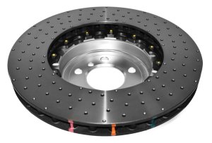 BMW 2 Series Brake Rotor (1) - Front - DBA - 5000 Series Drilled, 2-Piece - Silver Hat - `18-`20 BMW 2 Series Brake Rotor (1) - Front - DBA - 5000 Series Drilled, 2-Piece - Silver Hat - `18-`20