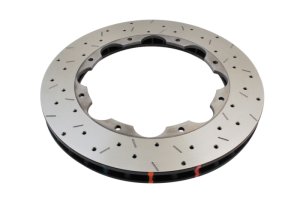 Nissan GTR Brake Rotor (1) - Rear - DBA - 5000 Series Drilled and Dimpled - `09-`16