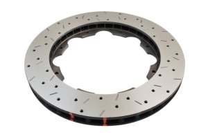 Nissan GTR Brake Rotors (2) - Rear - DBA - 5000 Series Drilled & Slotted - `09-`24