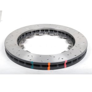 Nissan GTR Brake Rotors (2) - Rear - DBA - 5000 Series Drilled & Slotted - `09-`24