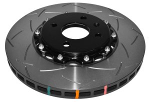 Lotus Exige Brake Rotors (2) - Front - DBA - 5000 Series Slotted - Black - 2012