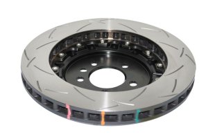 Lotus Evora Brake Rotor (2) - Front - DBA - 5000 Series T3 Slotted - Black - `09-`15