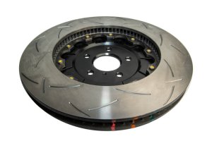 Nissan GT-R R35 Brake Rotor (1) - Front Left - DBA - 5000 Series T3 Slotted - Black - 2012