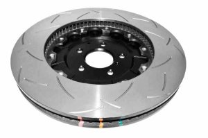 Nissan GTR Brake Rotors (1) - Front Right - DBA - 5000 Series T3 Slotted - Black - 2012