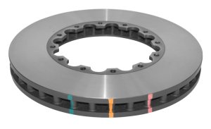 Porsche 911 Turbo/C4S Brake Rotor (1) - Front - DBA - 5000 Series T3 Slotted - Black - `99-`04