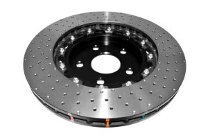 Jeep Grand Cherokee SRT8 Brake Rotors (1) - Front - DBA - 5000 Series Drilled/Dimpled - Black - `06-`10