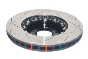 Chevrolet Corvette Brake Rotor (1) - Front - DBA - 5000 Series T3 Slotted - Black - `13-`14