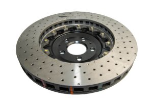 Audi S6 Brake Rotor (1) - Front - DBA - 5000 Series Cross Drilled w/Black Hat - Black - `07-`11 Audi S6 Brake Rotor (1) - Front - DBA - 5000 Series Cross Drilled w/Black Hat - Black - `07-`11