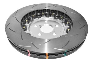 Lexus GS F Brake Rotors (2) - Front - DBA - 5000 Series Slotted T3 - Silver - `16-`20