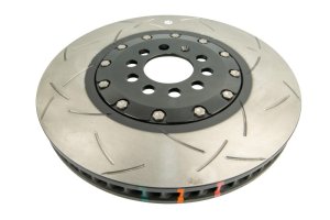 Audi TT Quattro Brake Rotor (1) - Front - DBA - 5000 Series T3 Slotted - Black Hat - `04-`06