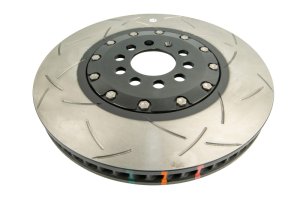 Audi TT Quattro Brake Rotor (1) - Front - DBA - 5000 Series T3 Slotted - Black Hat - `04-`06