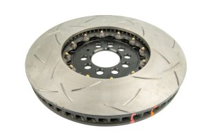 Audi TT Quattro Brake Rotor (1) - Front - DBA - 5000 Series T3 Slotted - Black Hat - `04-`06