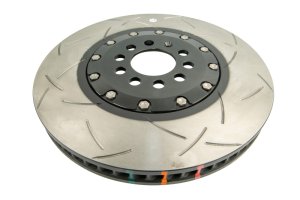 Audi TT Quattro Brake Rotor (1) - Front - DBA - 5000 Series T3 Slotted - Black Hat - `04-`06