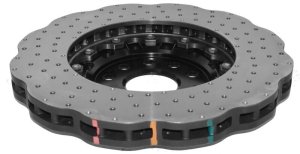 Audi S3 Brake Rotors (1) - Front - DBA - 5000 Series Drilled Rotors w/Black Hat - Black - `15-`21 Audi S3 Brake Rotors (1) - Front - DBA - 5000 Series Drilled Rotors w/Black Hat - Black - `15-`21