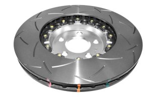 Audi A6 Quattro Brake Rotor (1) - Front - DBA - 5000 Series Slotted - Silver - `14-`20