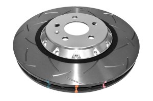 Audi A6 Quattro Brake Rotor (1) - Front - DBA - 5000 Series Slotted - Silver - `14-`20