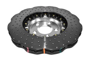 Audi A6 Brake Rotor (1) - Front - DBA - 5000 Series Cross Drilled w/Silver Hat - Silver - `14-`20