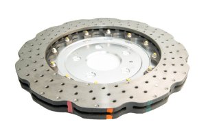 Audi RS5 Brake Rotors (2) - Rear - DBA - 5000 Series Drilled Wavy Rotor - Silver - `13-`16