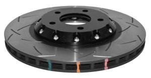 Mazda Mazdaspeed 3 Brake Rotors (2) - Front - DBA - 5000 Series T3 Slotted Rotor - Black - `06-`14