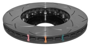 Mazda Mazdaspeed 3 Brake Rotors (2) - Front - DBA - 5000 Series T3 Slotted Rotor - Black - `06-`14