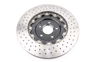 Ford Focus RS Brake Rotors (2) - Front - DBA - 5000 Series XD Drilled Rotor w/Black Hat - Black - `16-`18