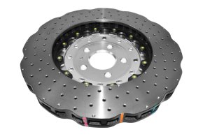 Audi RS7 Brake Rotor (1) - Front - DBA - 5000 Series Cross Drilled - Silver - `14-`18
